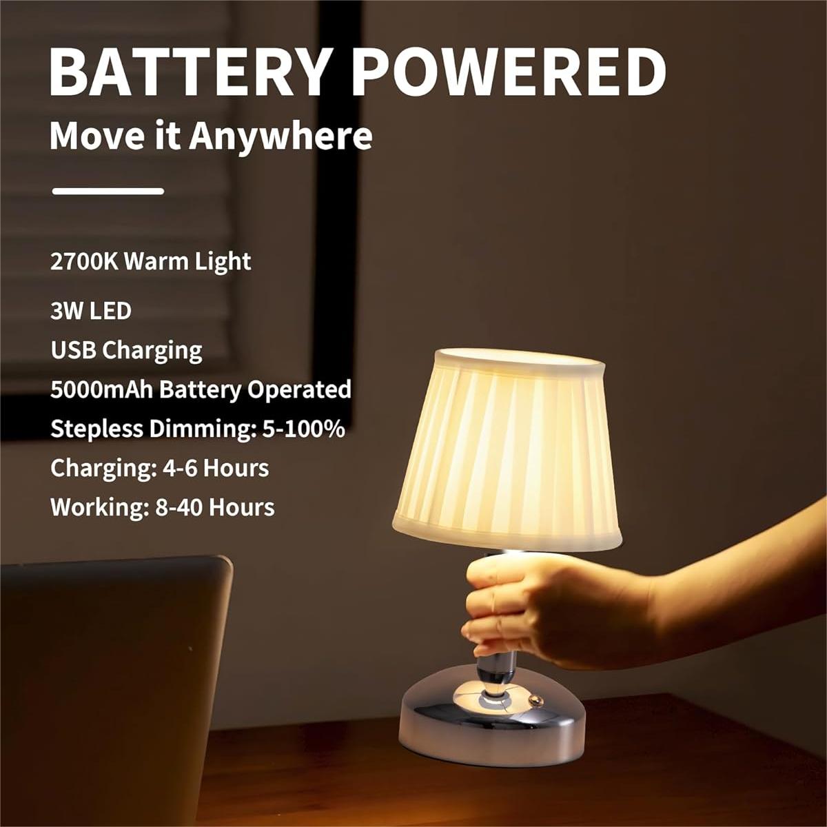 Rechargeable Table Lamp | Dimmable Table Lamp | Ping Lighting